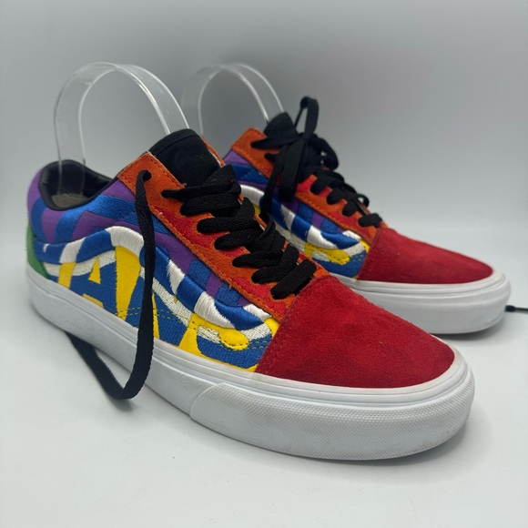 Vans Classic Old Skool Statement "OFF THE WALL Mens 7.5 Womens 9 Sneakers - Picture 3 of 9